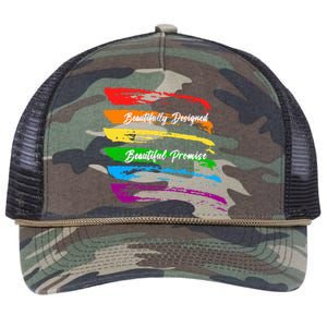 Rainbows Beautifully Designed Beautiful Promise Retro Rope Trucker Hat Cap