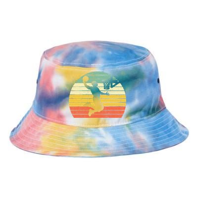 Retro Basketball Dunk Sunset Colorful Tie Dye Newport Bucket Hat