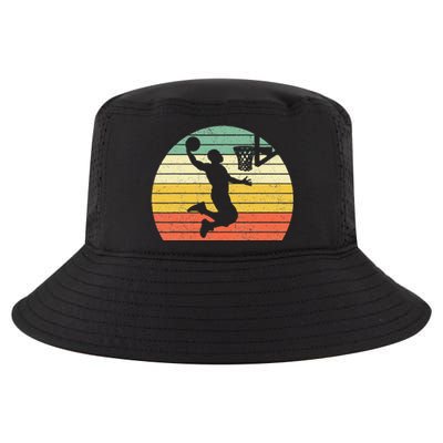 Retro Basketball Dunk Sunset Colorful Cool Comfort Performance Bucket Hat