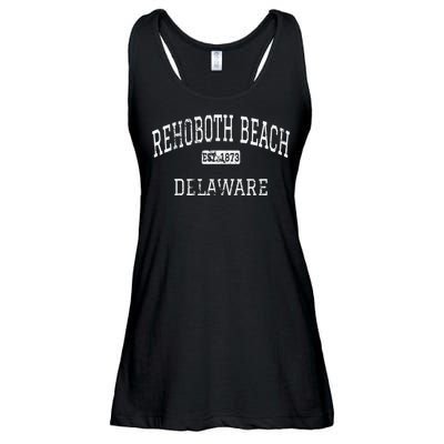 Rehoboth Beach Delaware De Vintage Ladies Essential Flowy Tank