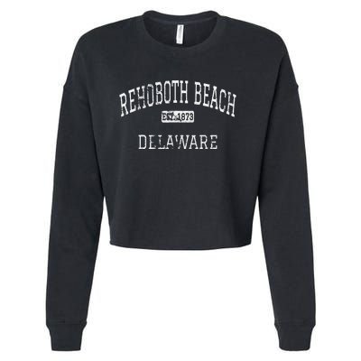 Rehoboth Beach Delaware De Vintage Cropped Pullover Crew