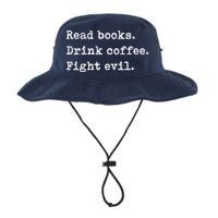 Read Books. Drink Coffee. Fight Evil. Funny Reading Bucket Hat