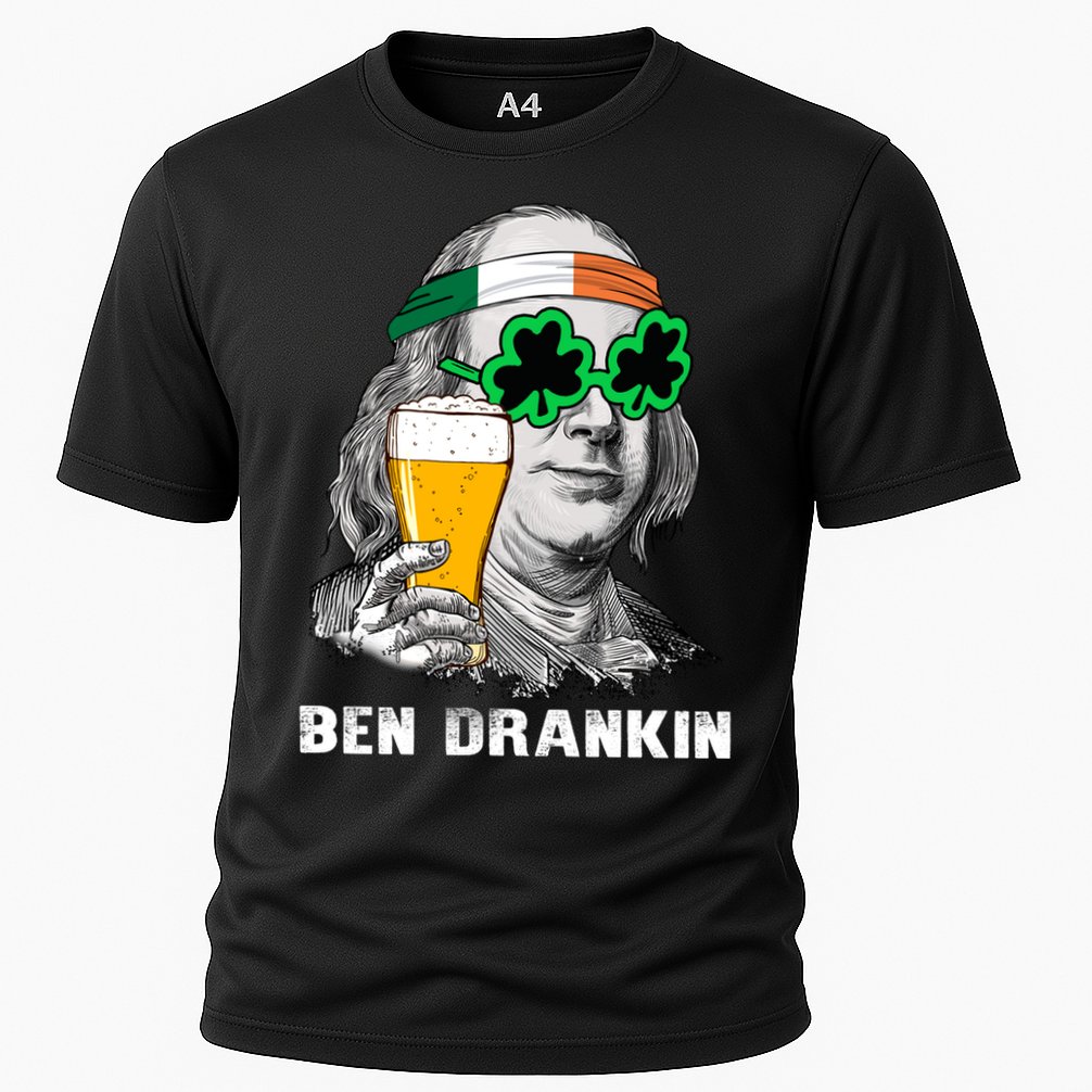 Retro Ben Drankin Beer Holiday Gift St Patricks Day Gift Cooling Performance Crew T-Shirt