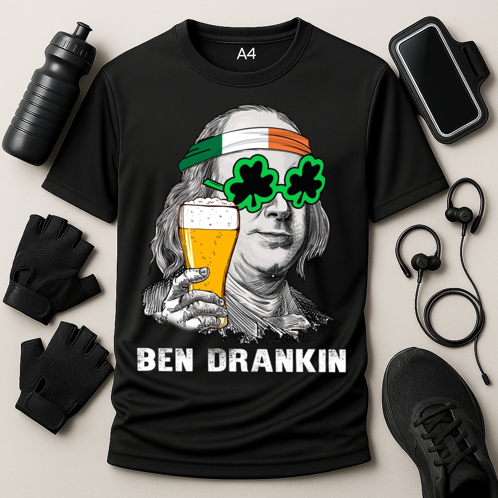 Retro Ben Drankin Beer Holiday Gift St Patricks Day Gift Cooling Performance Crew T-Shirt