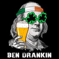 Retro Ben Drankin Beer Holiday Gift St Patricks Day Gift Cooling Performance Crew T-Shirt