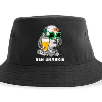 Retro Ben Drankin Beer Holiday Gift St Patricks Day Gift Sustainable Bucket Hat