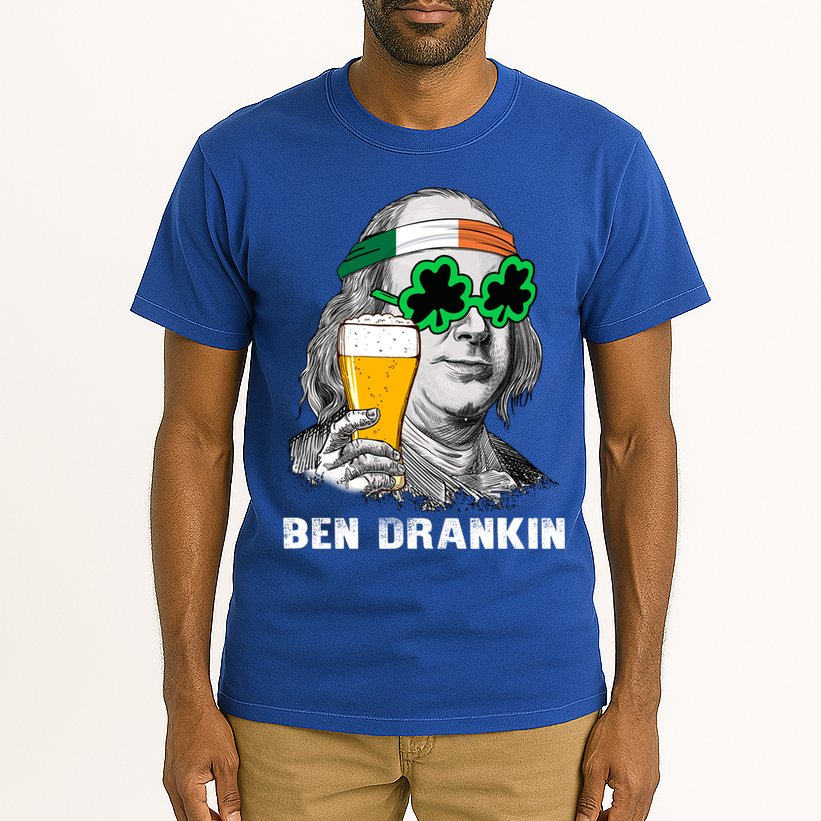 Retro Ben Drankin Beer Holiday Gift St Patricks Day Gift Tall T-Shirt