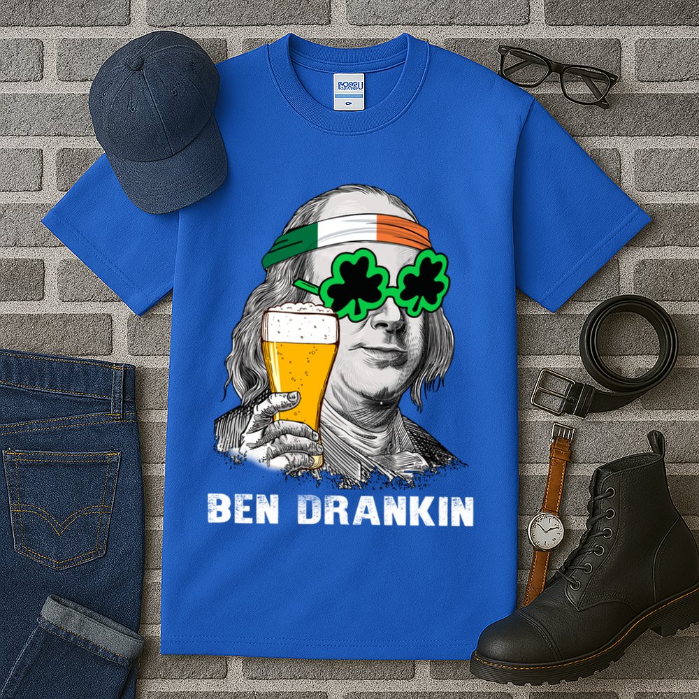 Retro Ben Drankin Beer Holiday Gift St Patricks Day Gift Tall T-Shirt