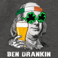 Retro Ben Drankin Beer Holiday Gift St Patricks Day Gift Vector Backpack