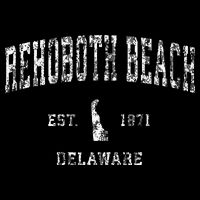Rehoboth Beach Delaware De Vintage Athletic Sports Design Button