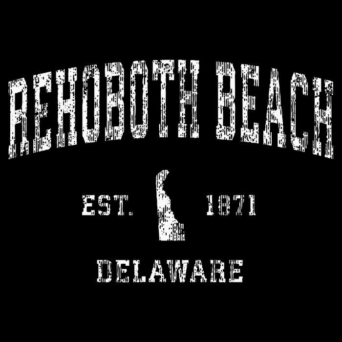 Rehoboth Beach Delaware De Vintage Athletic Sports Design Button