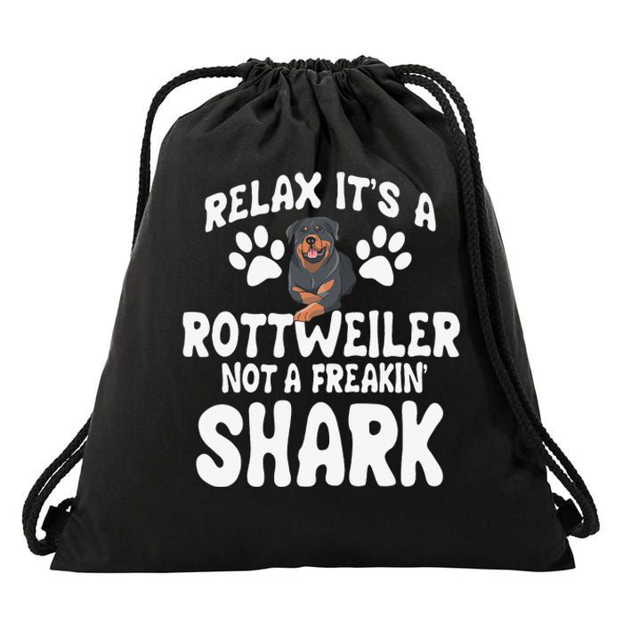 Rottweiler Breeders Dog Owner Fur Parent Pet Lover Drawstring Bag