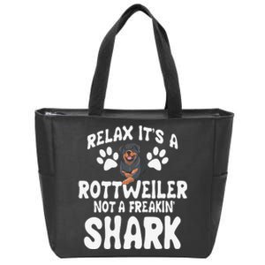 Rottweiler Breeders Dog Owner Fur Parent Pet Lover Zip Tote Bag