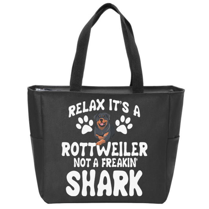 Rottweiler Breeders Dog Owner Fur Parent Pet Lover Zip Tote Bag