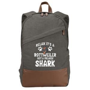 Rottweiler Breeders Dog Owner Fur Parent Pet Lover Cotton Canvas Backpack