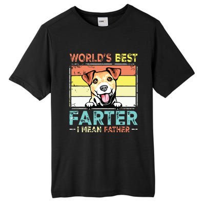 Retro Best Dad Ever Cool Jack Russell Terrier Dog Pet Lover Tall Fusion ChromaSoft Performance T-Shirt