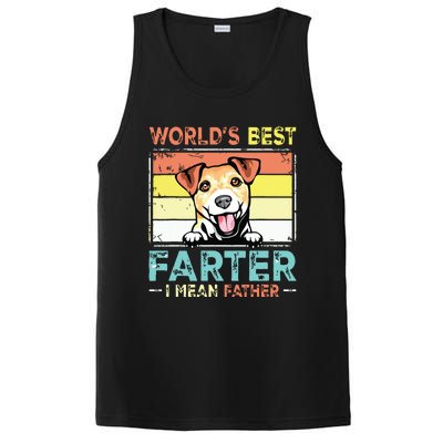 Retro Best Dad Ever Cool Jack Russell Terrier Dog Pet Lover PosiCharge Competitor Tank