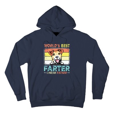 Retro Best Dad Ever Cool Jack Russell Terrier Dog Pet Lover Hoodie