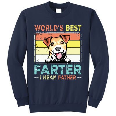 Retro Best Dad Ever Cool Jack Russell Terrier Dog Pet Lover Sweatshirt