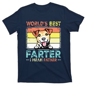 Retro Best Dad Ever Cool Jack Russell Terrier Dog Pet Lover T-Shirt