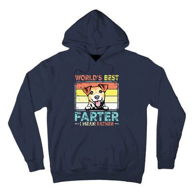 Retro Best Dad Ever Cool Jack Russell Terrier Dog Pet Lover Tall Hoodie