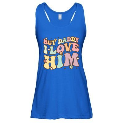 Retro But Daddy I Love Him Happy Parents' Day Family Gift Ladies Essential Flowy Tank