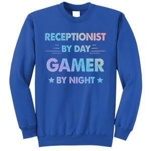 Receptionist By Day Gamer By Night Gift Sweatshirt