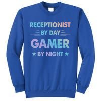 Receptionist By Day Gamer By Night Gift Sweatshirt