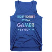 Receptionist By Day Gamer By Night Gift Tank Top