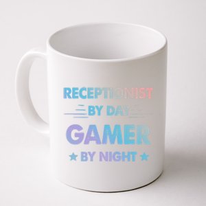 Receptionist By Day Gamer By Night Gift Coffee Mug