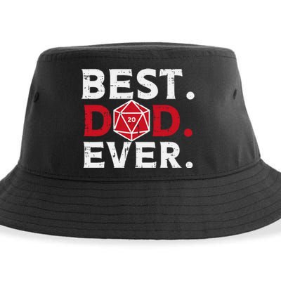 Rpg Best Dad Ever Funny Gamer Daddy Papa Sustainable Bucket Hat