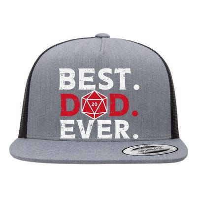 Rpg Best Dad Ever Funny Gamer Daddy Papa Flat Bill Trucker Hat