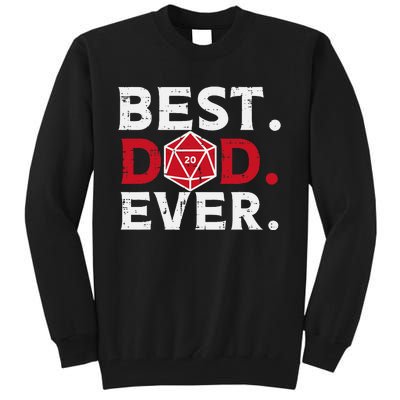 Rpg Best Dad Ever Funny Gamer Daddy Papa Tall Sweatshirt