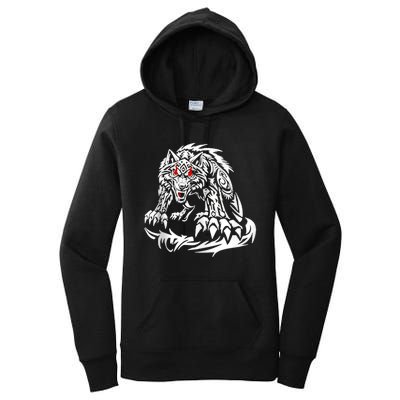 River Beautiful Day Black Jacob Fatu Wolf Women's Pullover Hoodie