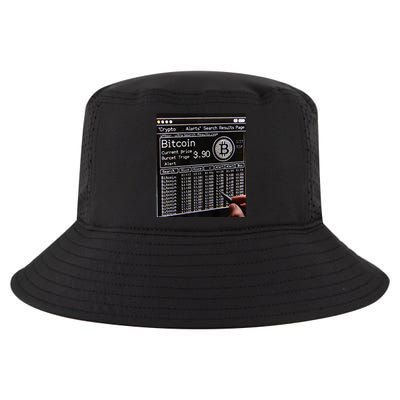 Retro Bitcoin Design. Premium Cool Comfort Performance Bucket Hat