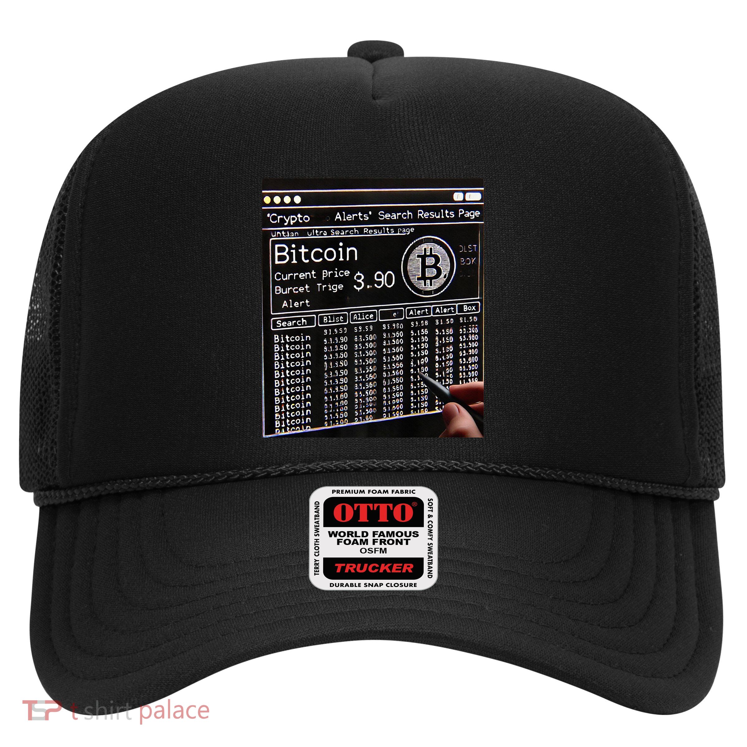 Retro Bitcoin Design. Premium Trucker Hat