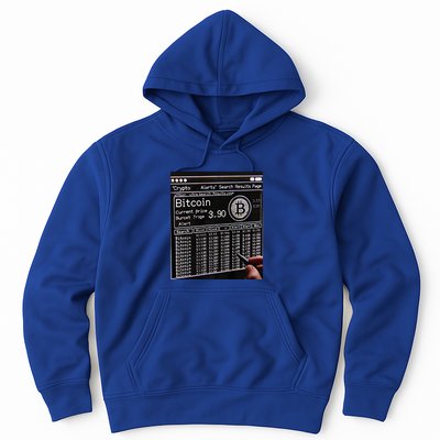 Retro Bitcoin Design. Premium Hoodie
