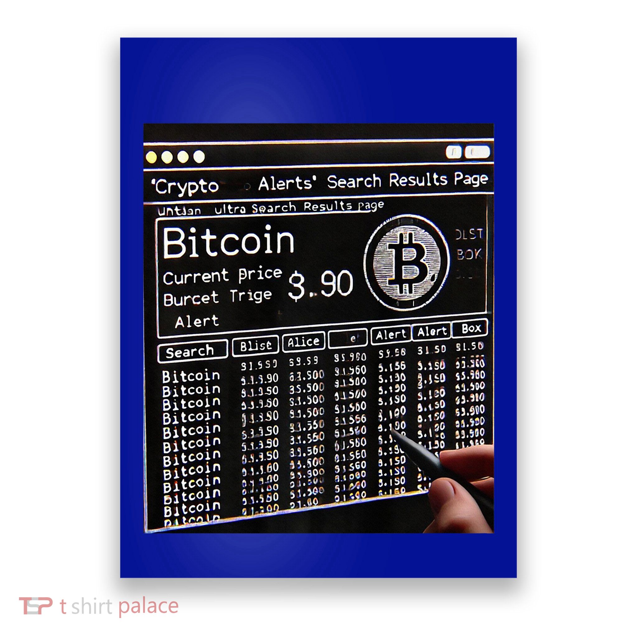 Retro Bitcoin Design. Premium Poster