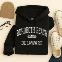 Rehoboth Beach Delaware De Vintage Hoodie