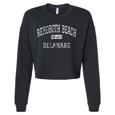 Rehoboth Beach Delaware De Vintage Cropped Pullover Crew