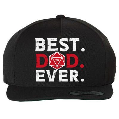 Rpg Best Dad Ever Funny Gamer Daddy Wool Snapback Cap