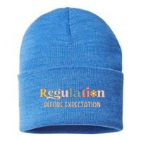 Regulation Before Expectation Special Education Teacher Gift Sustainable Knit Beanie