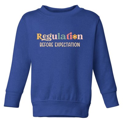 Regulation Before Expectation Special Education Teacher Gift Toddler Sweatshirt