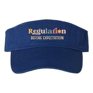 Regulation Before Expectation Special Education Teacher Gift Valucap Bio-Washed Visor