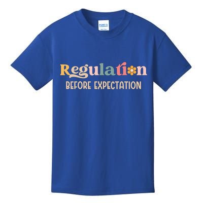 Regulation Before Expectation Special Education Teacher Gift Kids T-Shirt