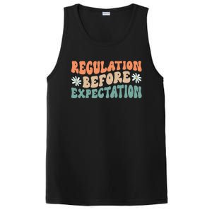 Regulation Before Expectation Retro Neurodiversity Therapist PosiCharge Competitor Tank