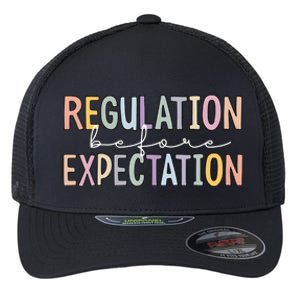 Regulation Before Expectation Powerful Message Emotional Flexfit Unipanel Trucker Cap