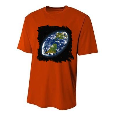 Rugby Ball Earth Performance Sprint T-Shirt