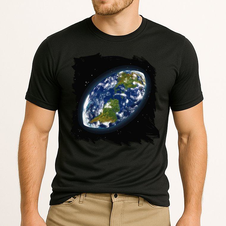 Rugby Ball Earth Cooling Performance Crew T-Shirt