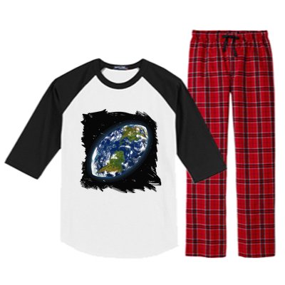 Rugby Ball Earth Raglan Sleeve Pajama Set